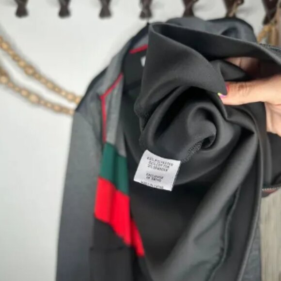 Stacy Adams Red Green Stripe Tracksuit Jacket - Picture 3 of 4